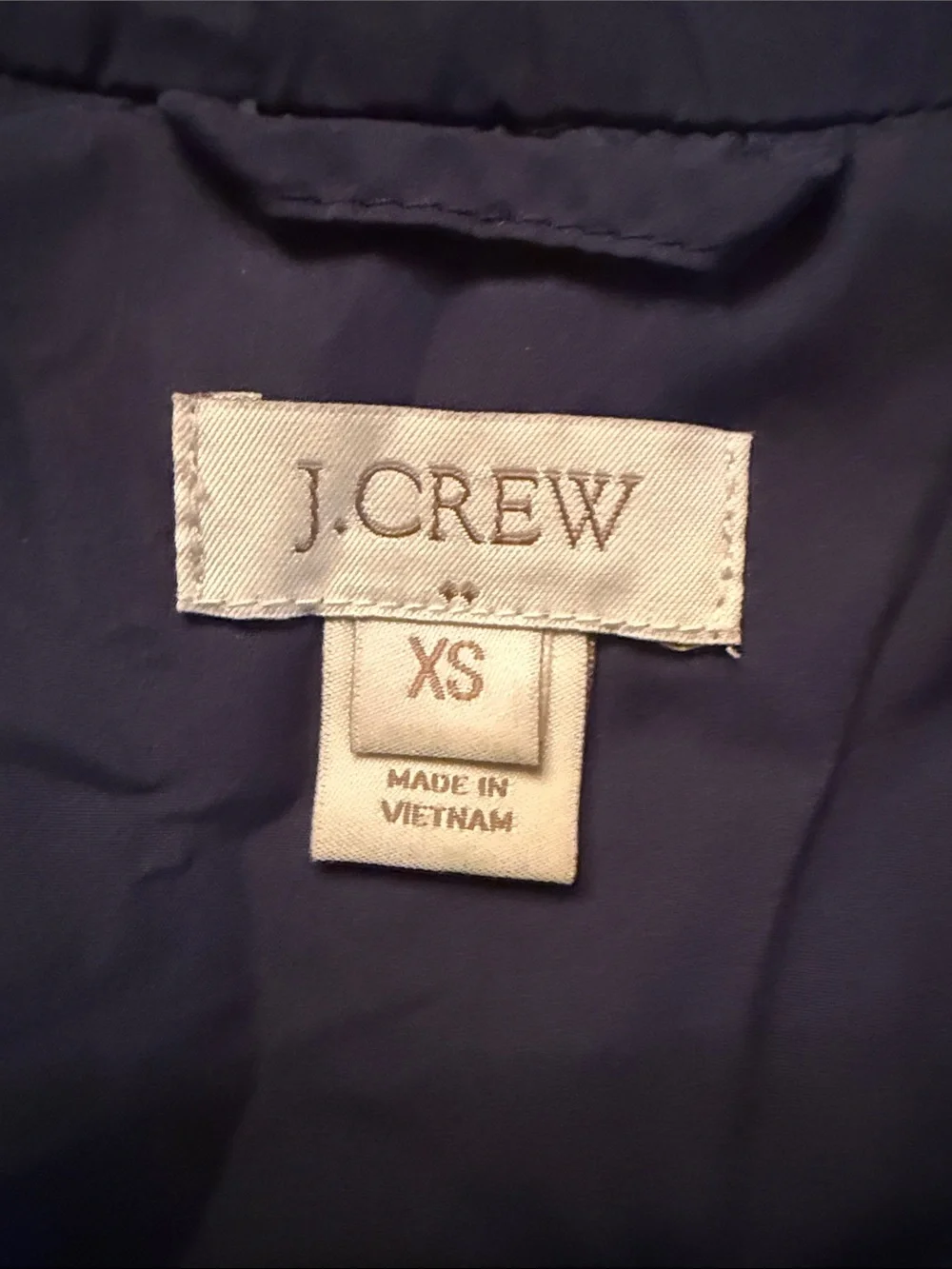 J. Crew quilted sleeveless